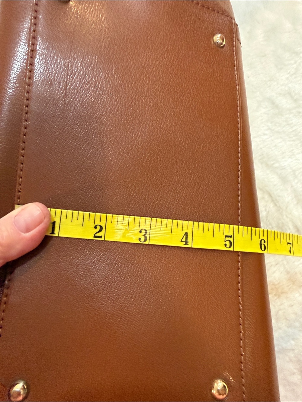🤎 Lauren Ralph Lauren RLL Cognac Tote Bag - Picture 13 of 13